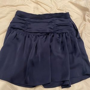 Ramy Brooke blue silk skirt size zero